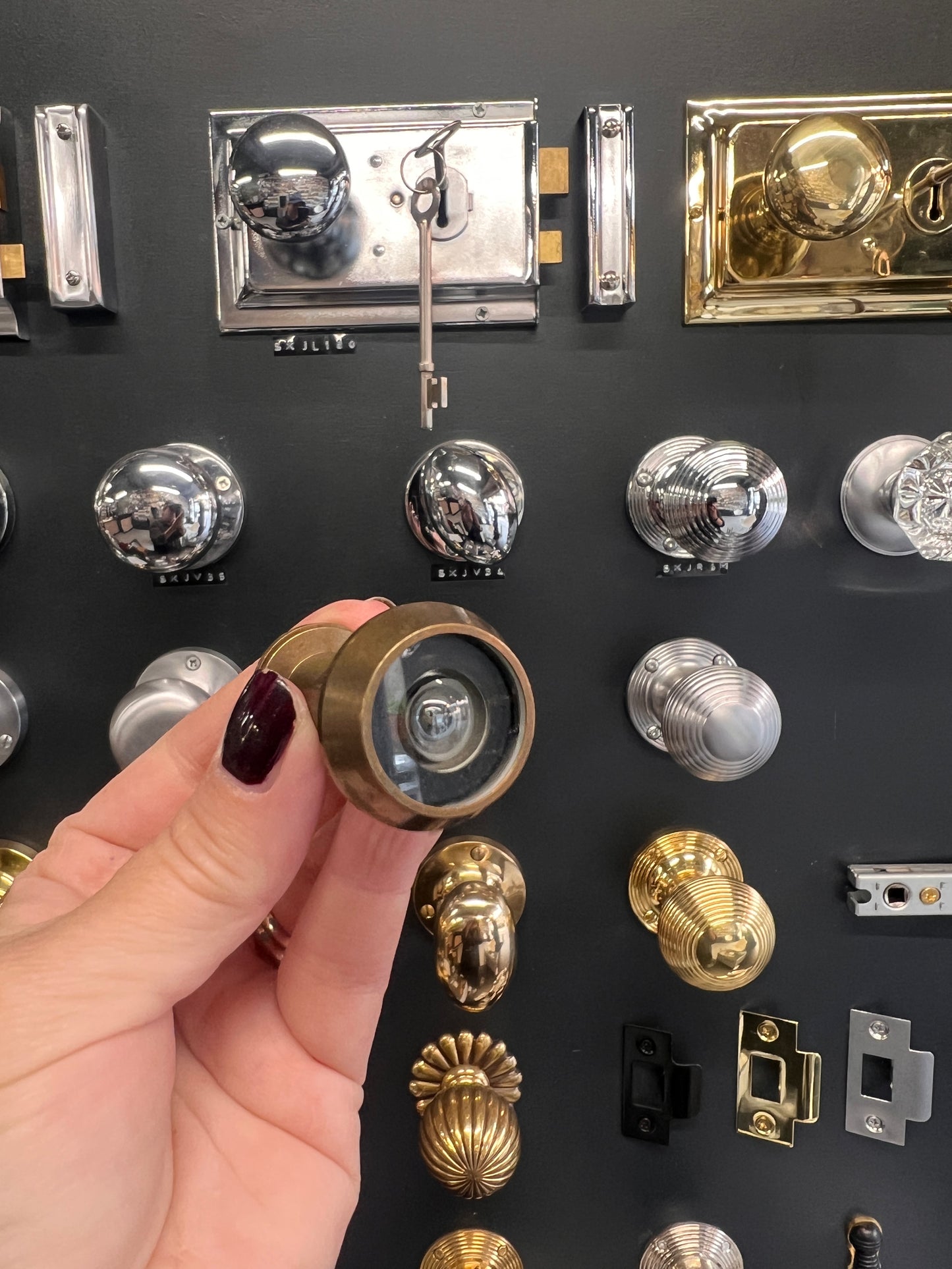 Antique brass 180. Door viewer with intumescent