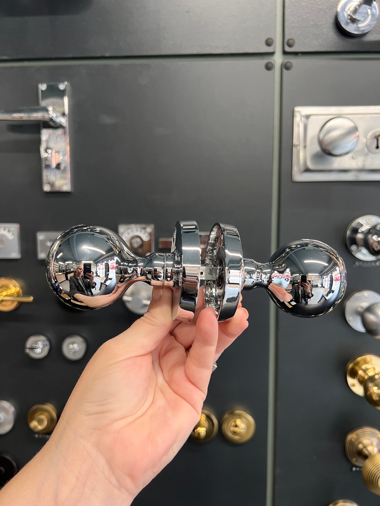 Polished Chrome Ball Mortice Knobs