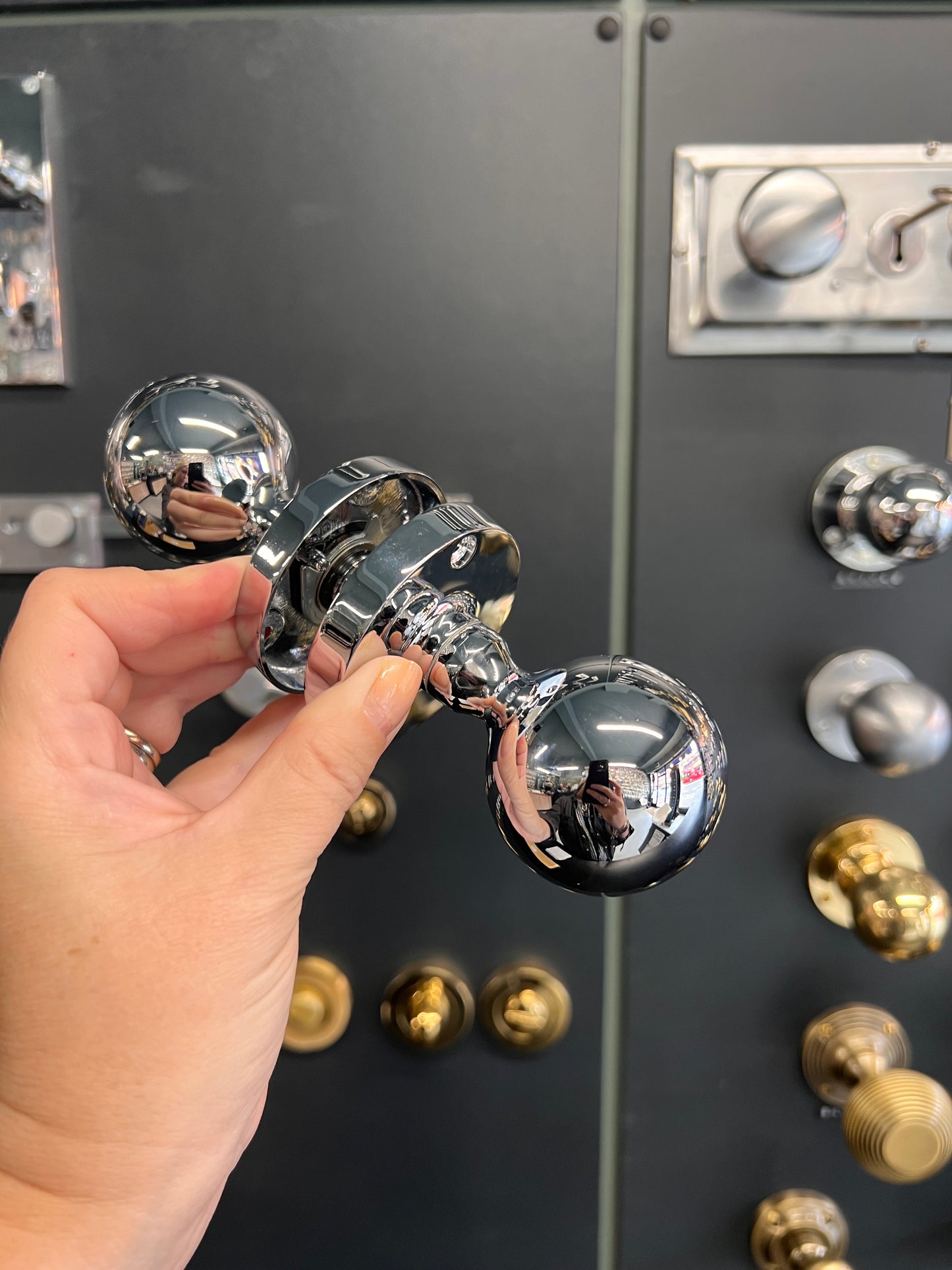 Polished Chrome Ball Mortice Knobs