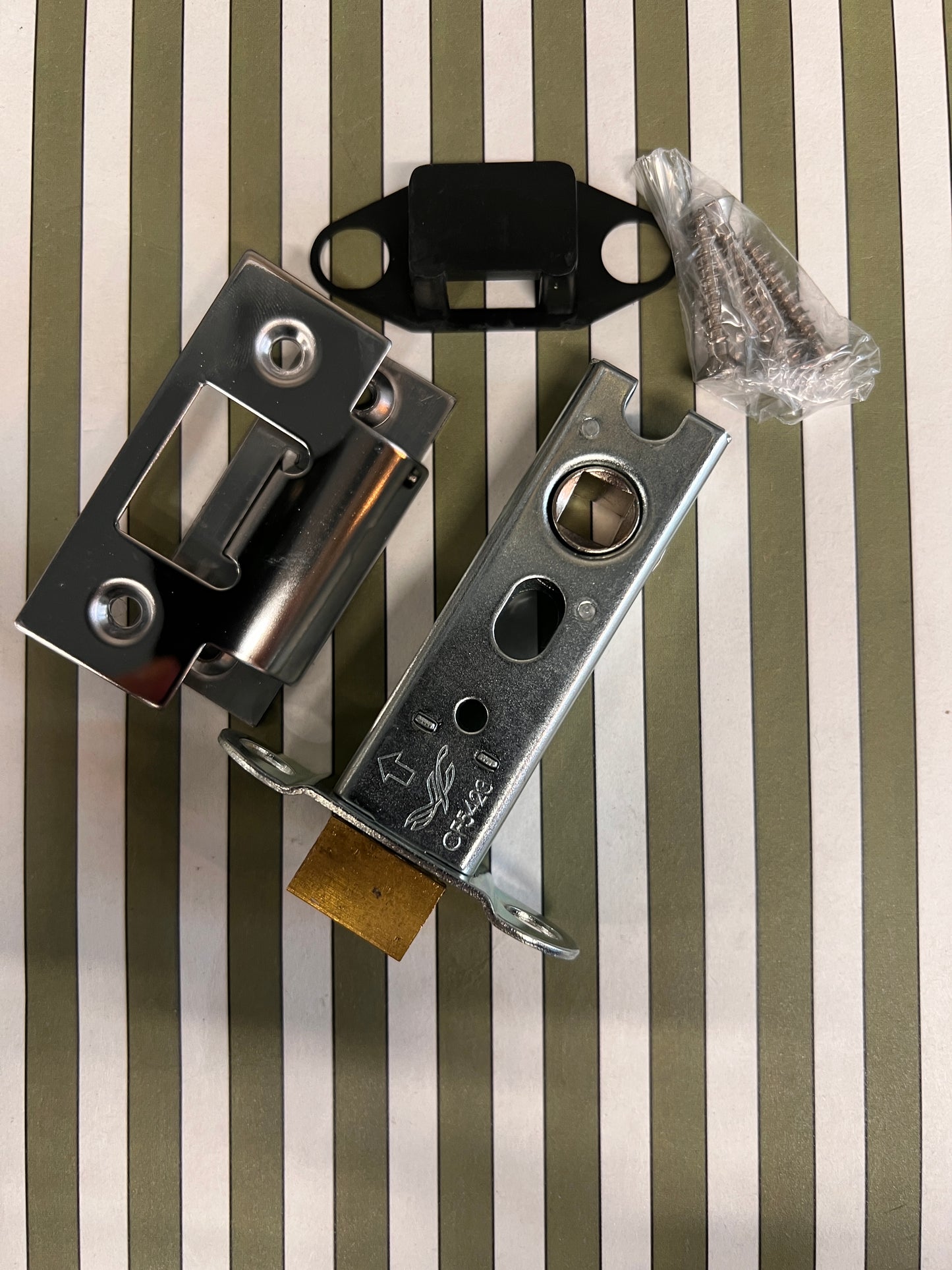 Polished Chrome 76mm Tubular Latch