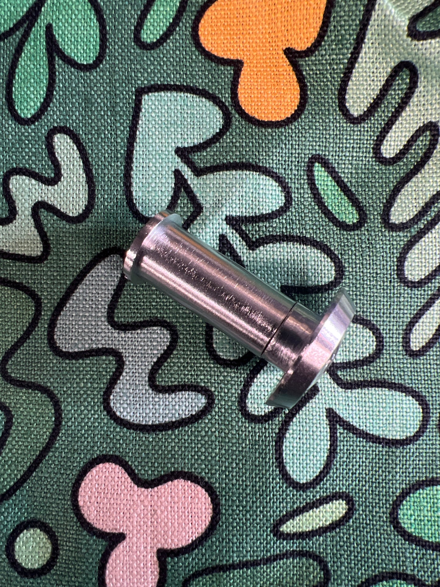 Satin chrome door viewer