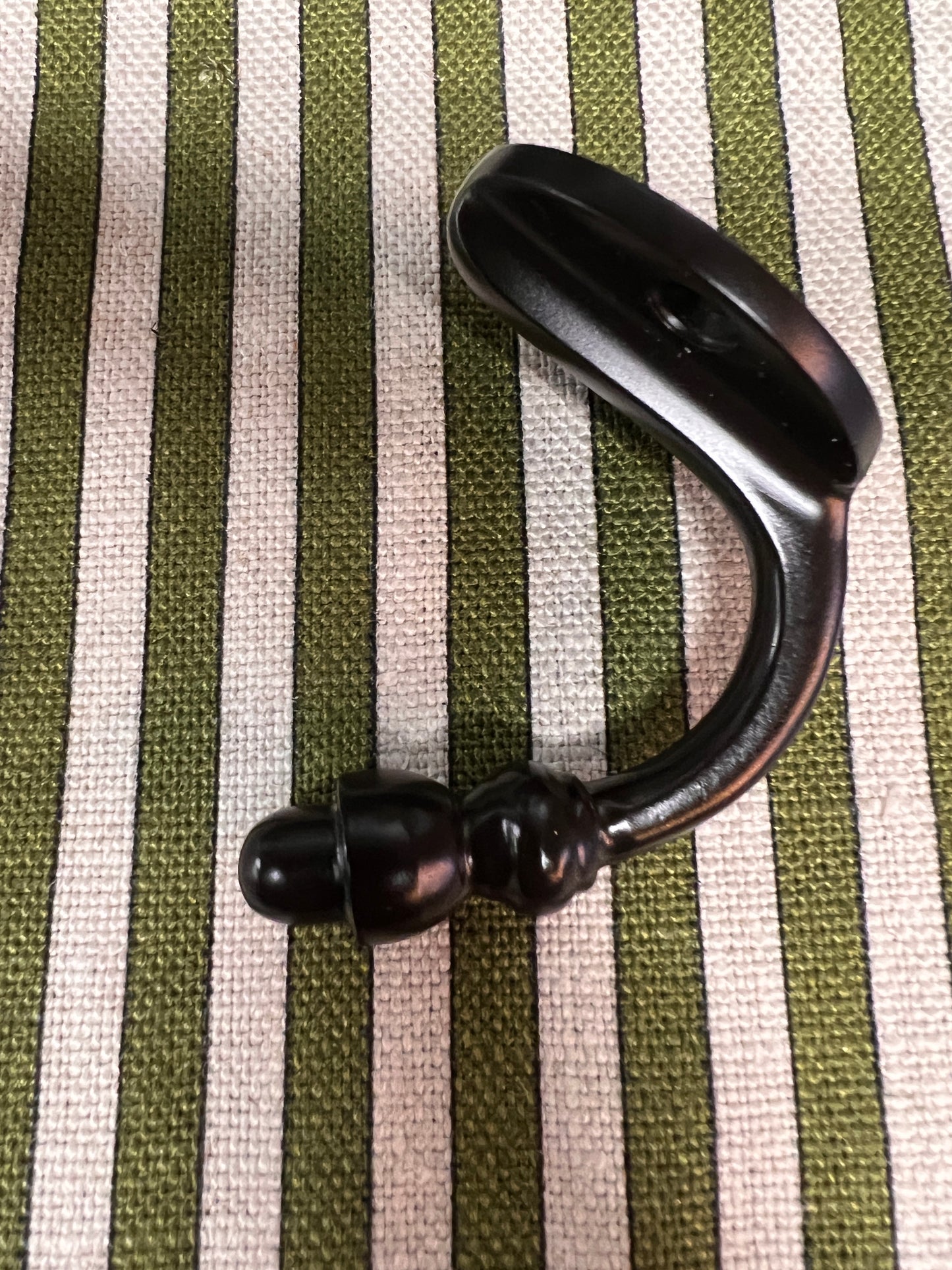 Aged bronze coat hook