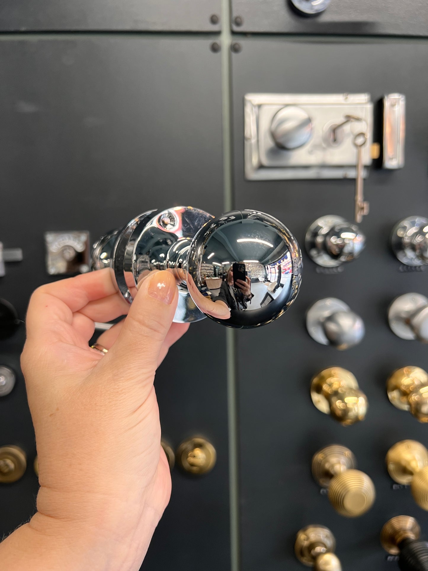Polished Chrome Ball Mortice Knobs