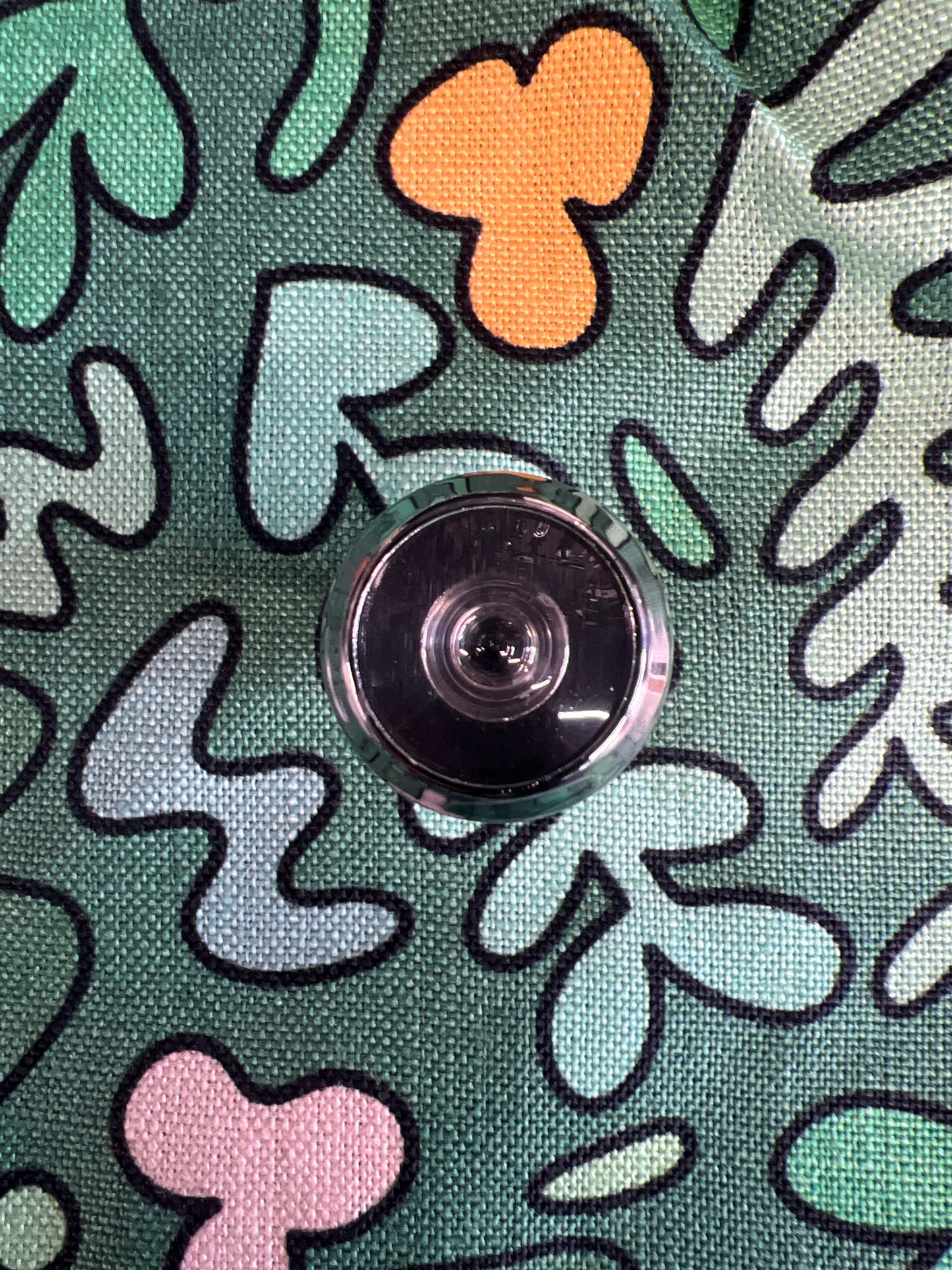 Polished chrome door viewer