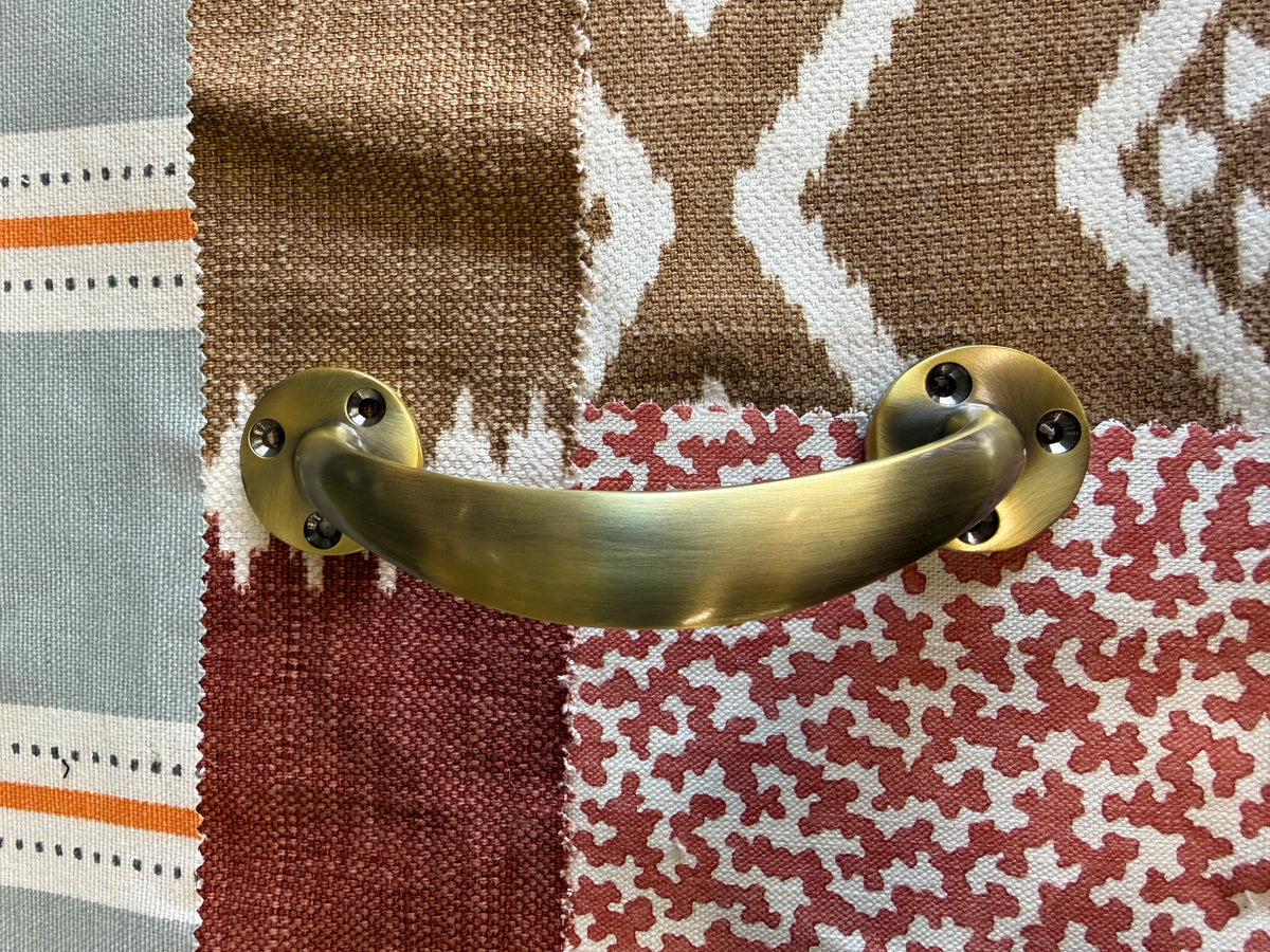 Antique brass bow handle