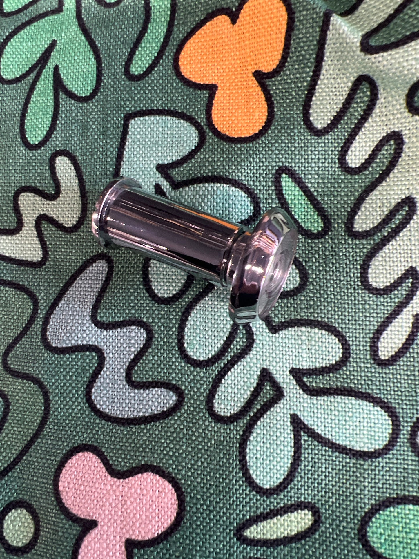Polished chrome door viewer