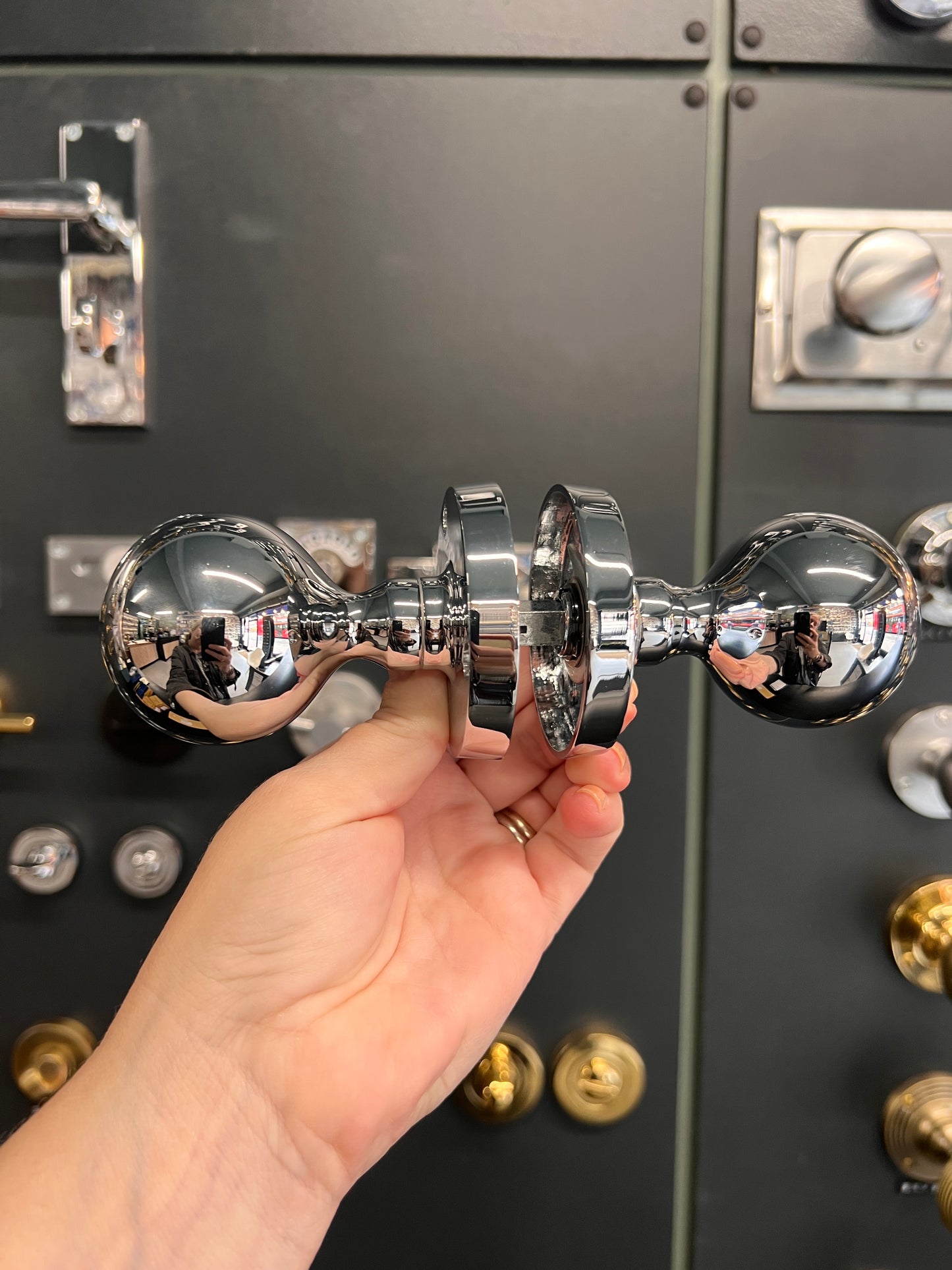 Polished Chrome Ball Mortice Knobs