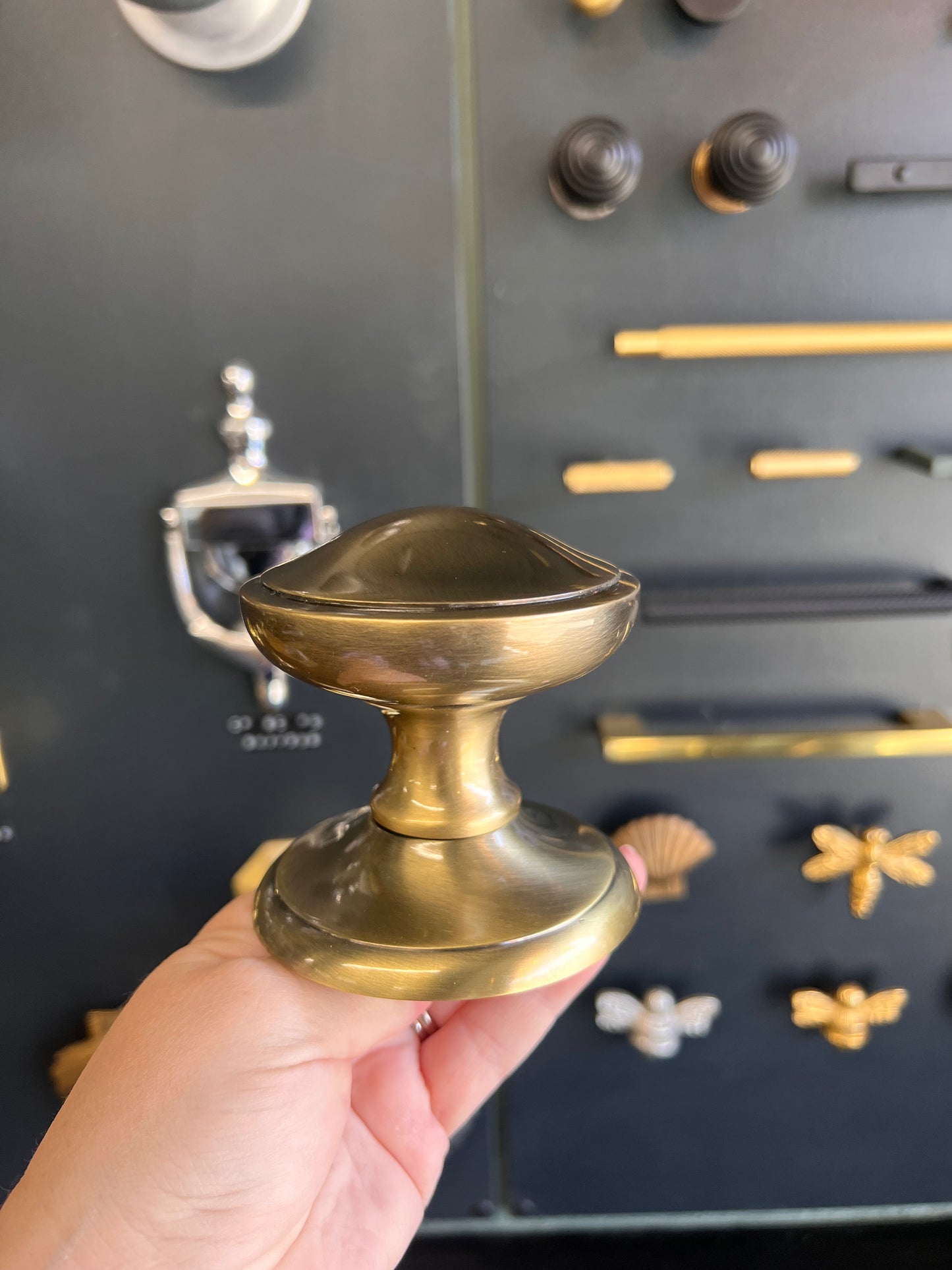Antique Brass centre door knob