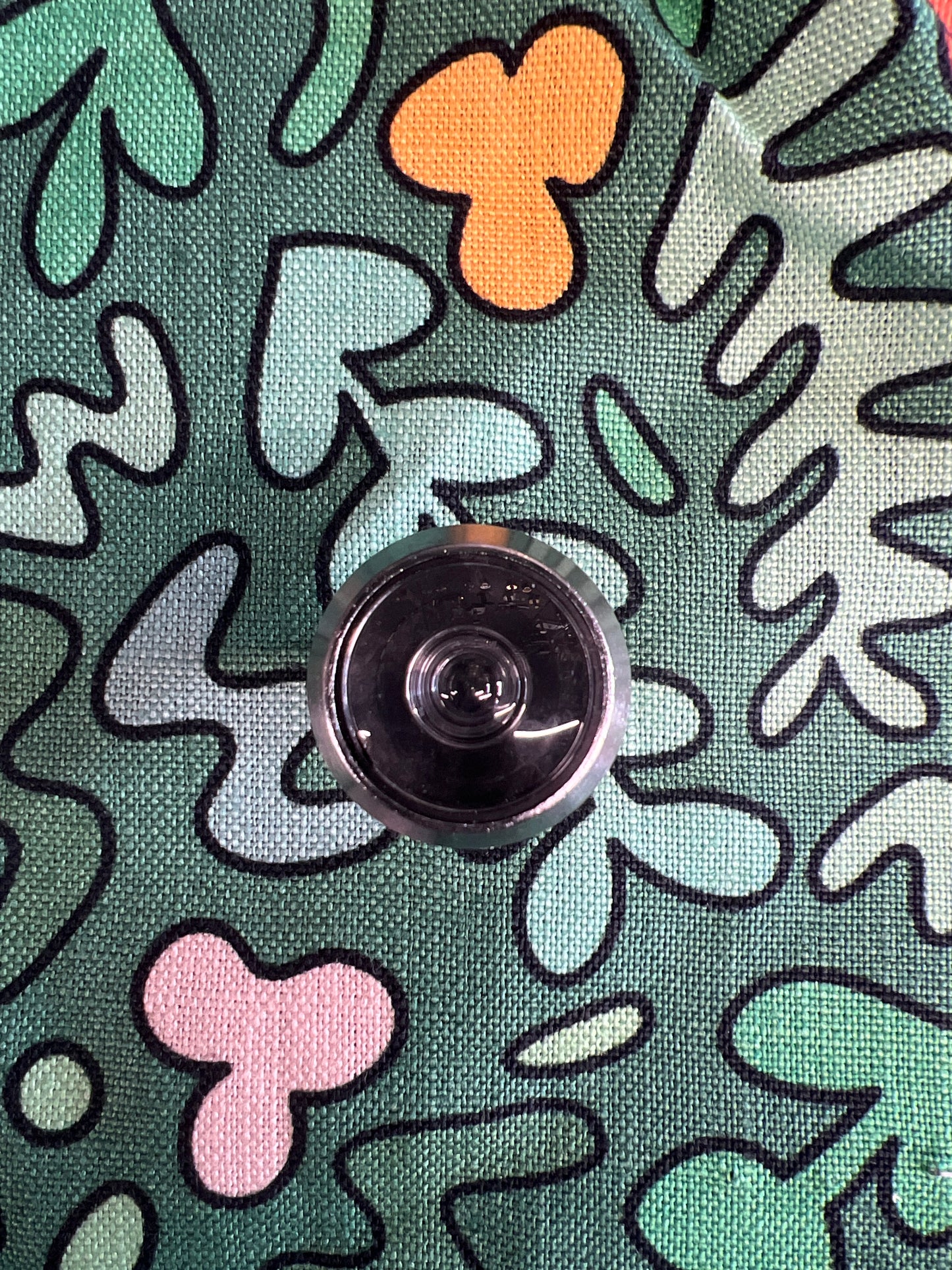 Satin chrome door viewer