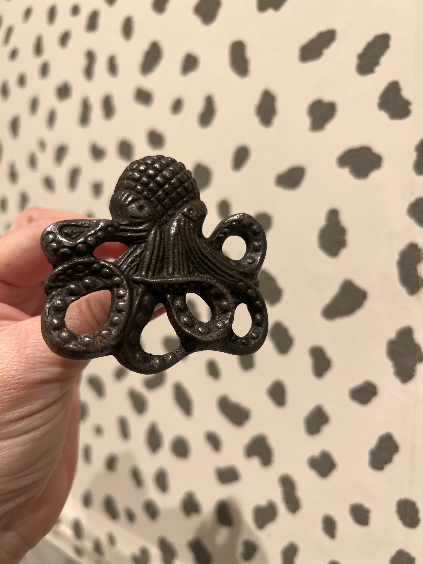 Octopus cast iron cabinet knob