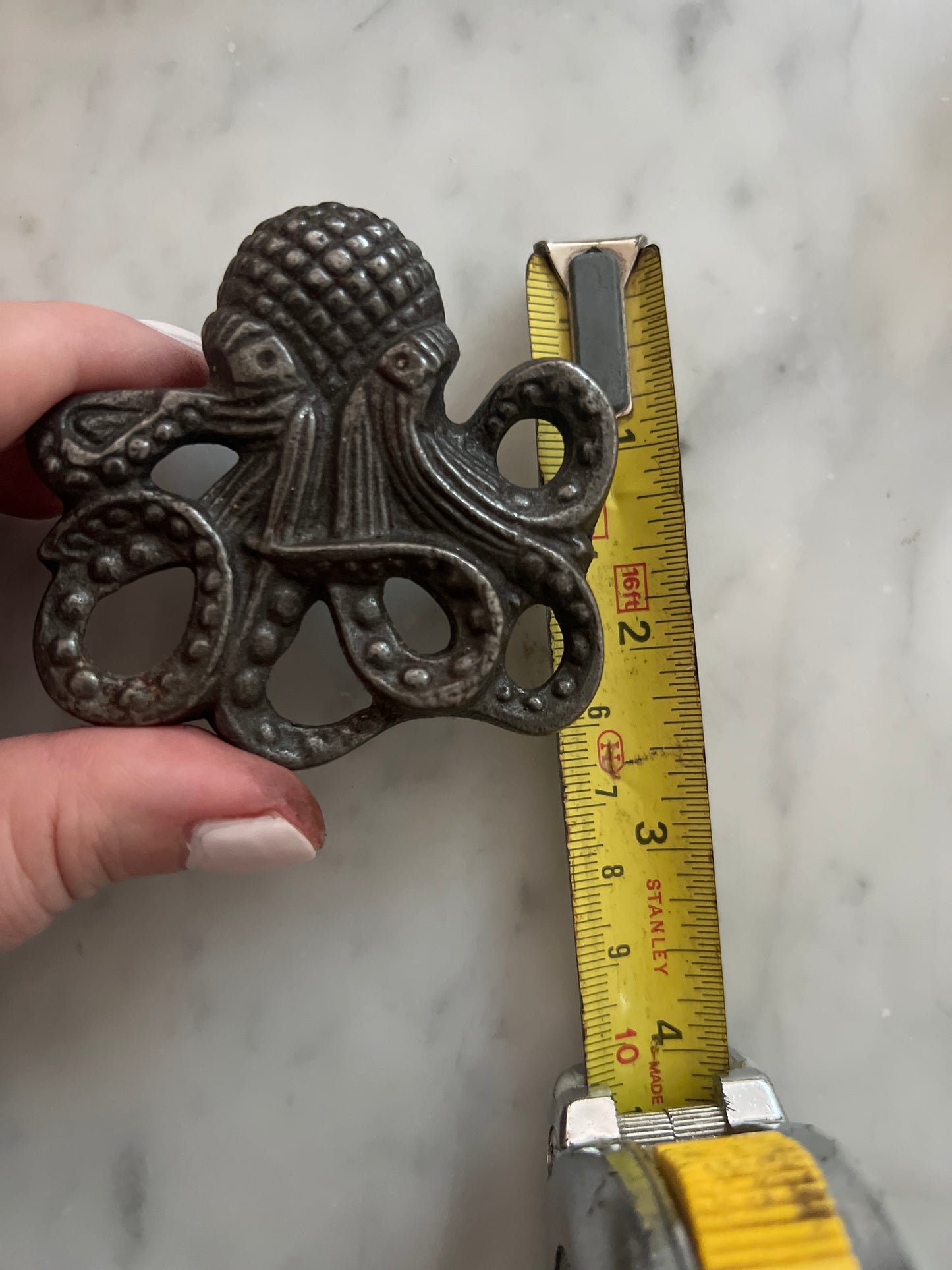 Octopus cast iron cabinet knob
