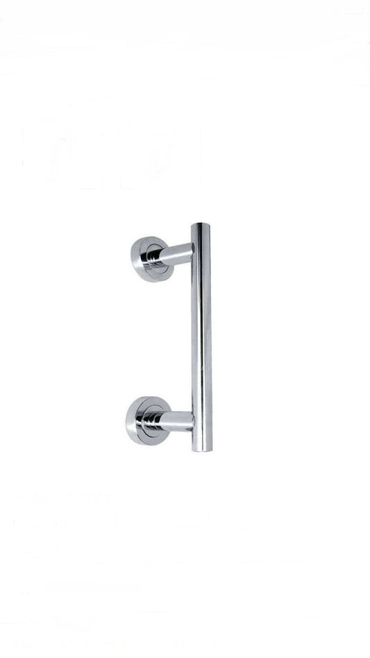 Polished chrome pull handle