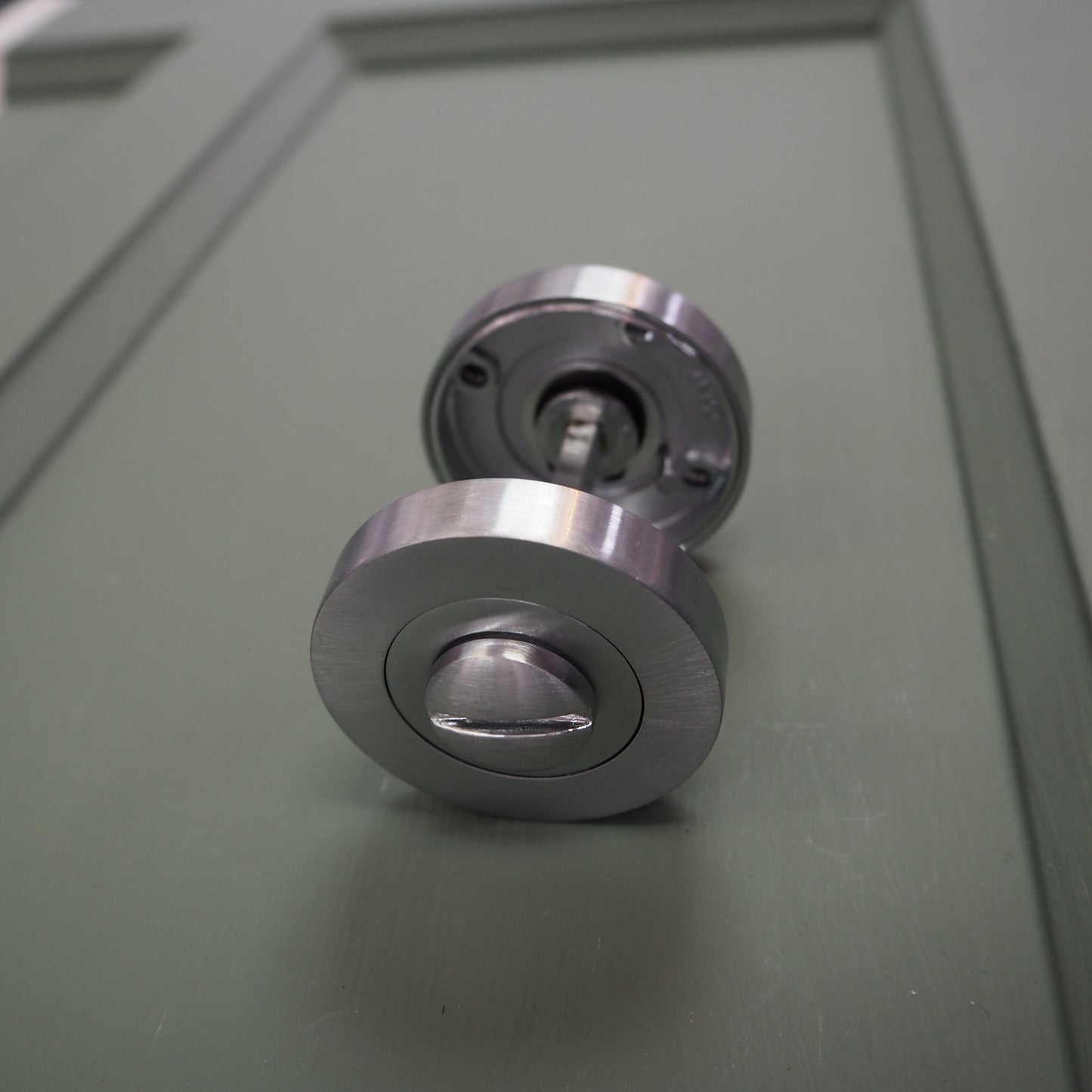 Bathroom turn and release Satin Chrome