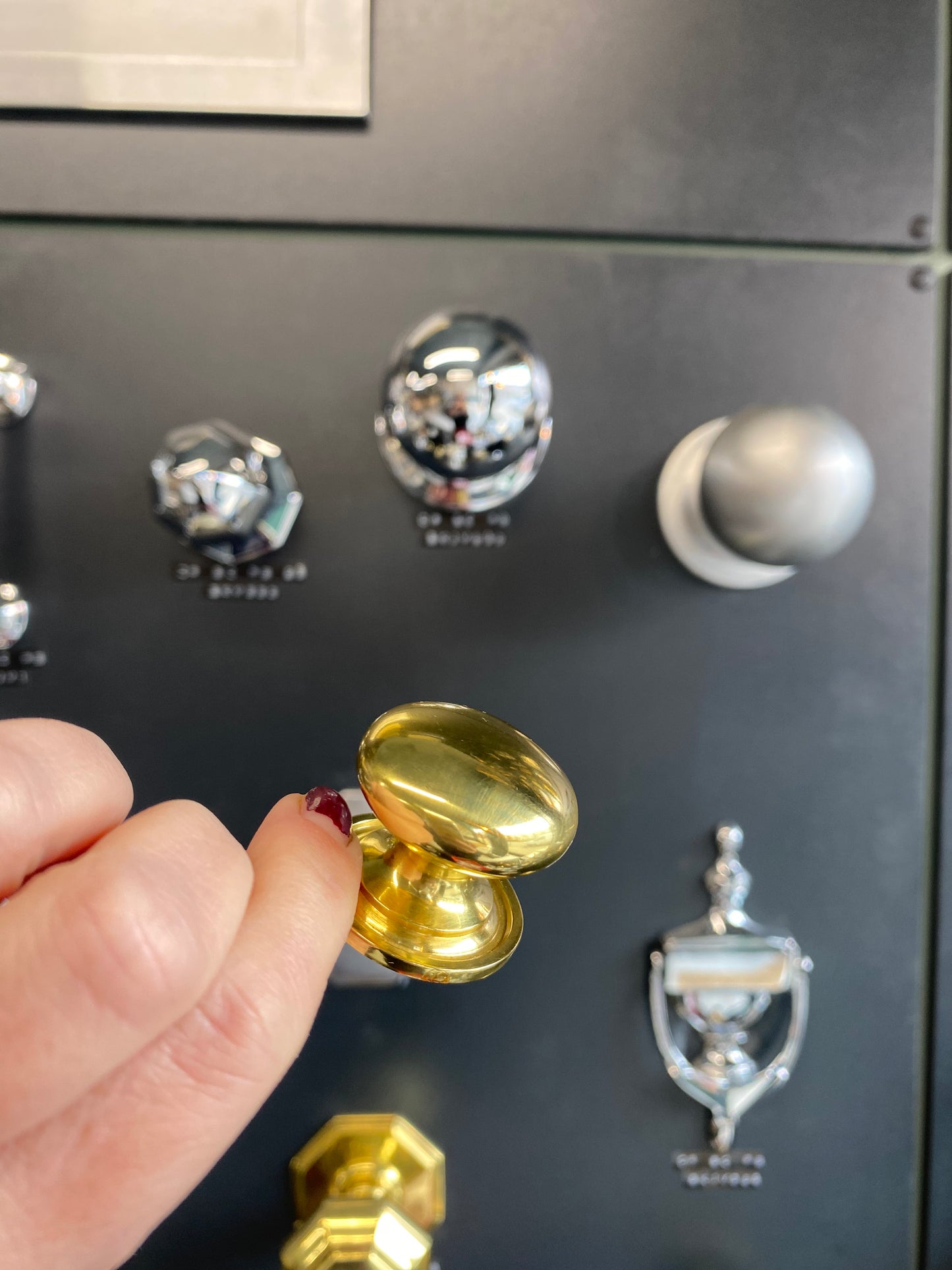 Victorian Brass Round Cabinet Knob 32mm