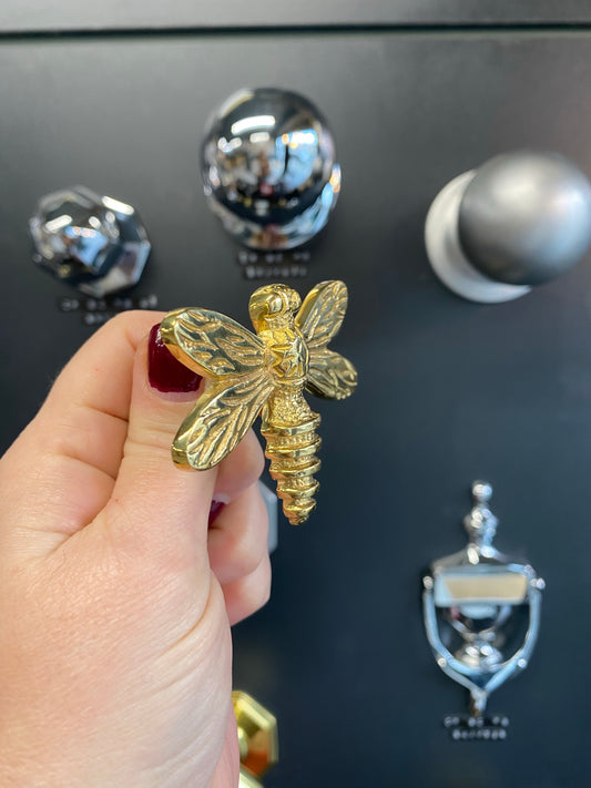 Brass Dragonfly Drawer Knob