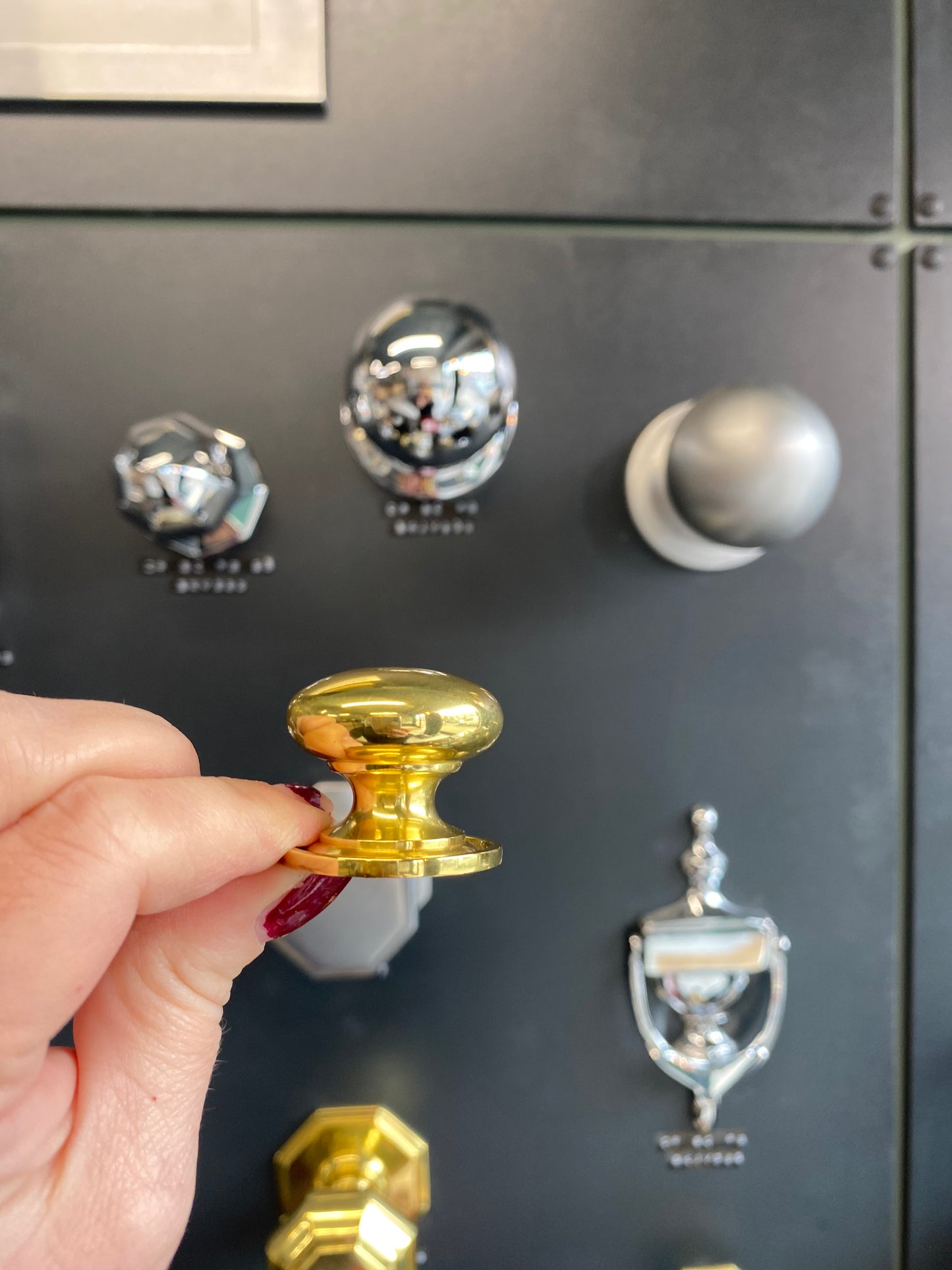 Victorian Brass Round Cabinet Knob 32mm