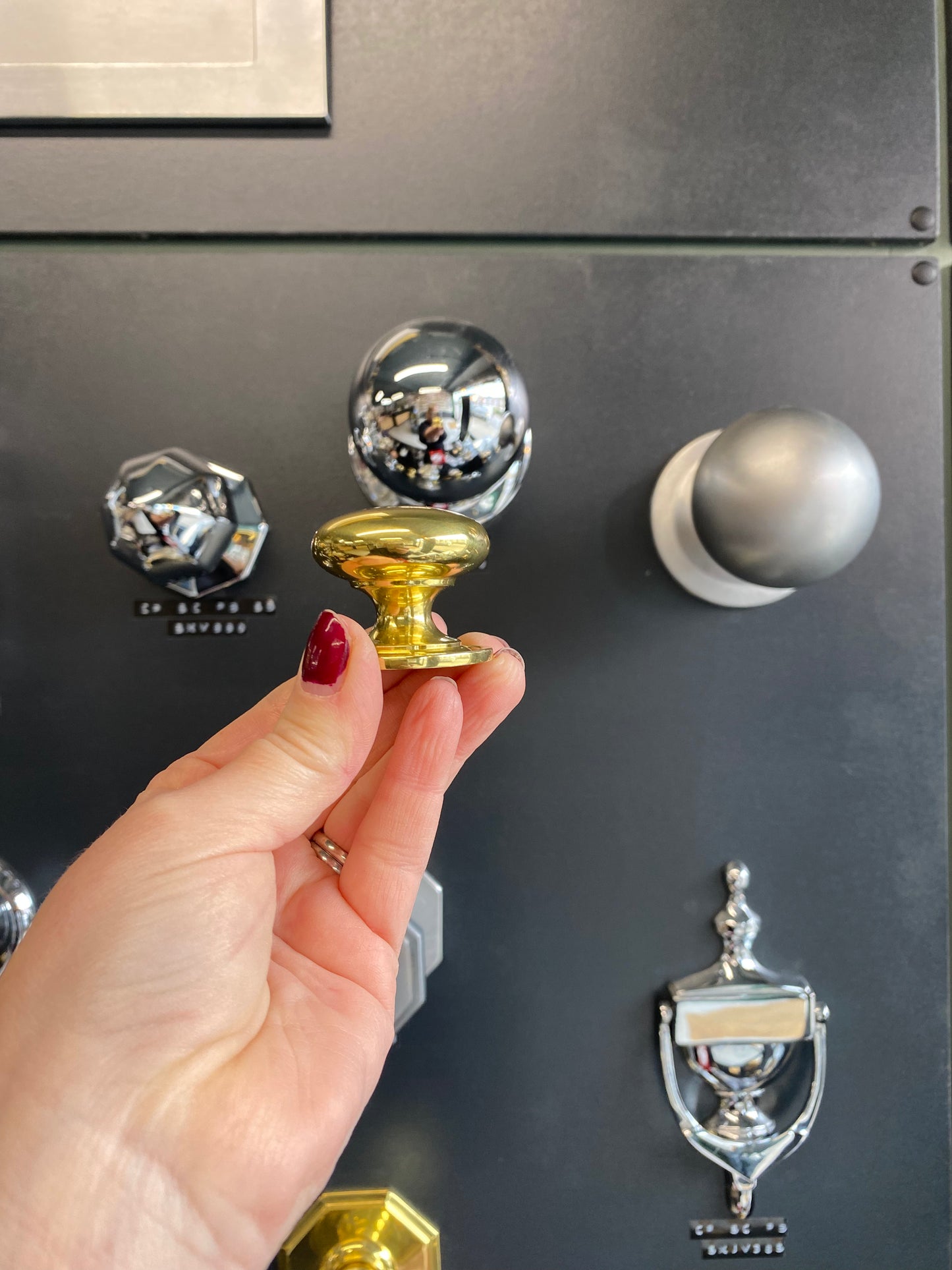 Victorian Brass Round Cabinet Knob 32mm