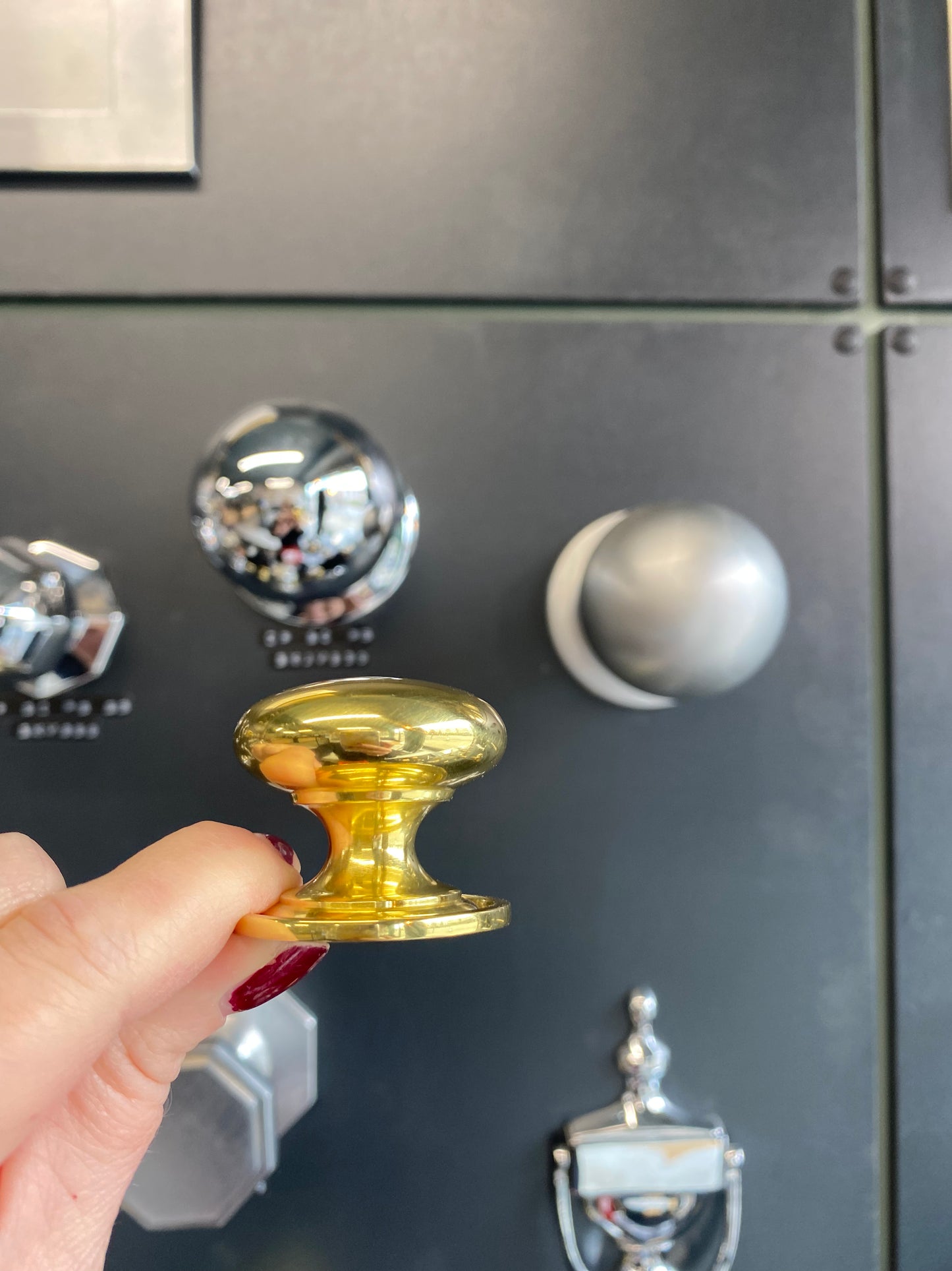 Victorian Brass Round Cabinet Knob 38mm