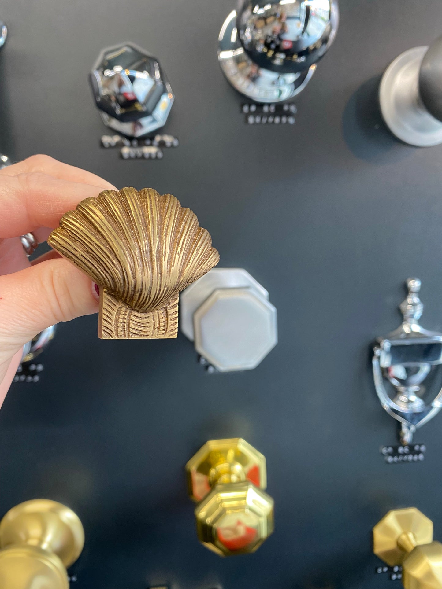 Bronze finish Shell Drawer Cabinet Knob