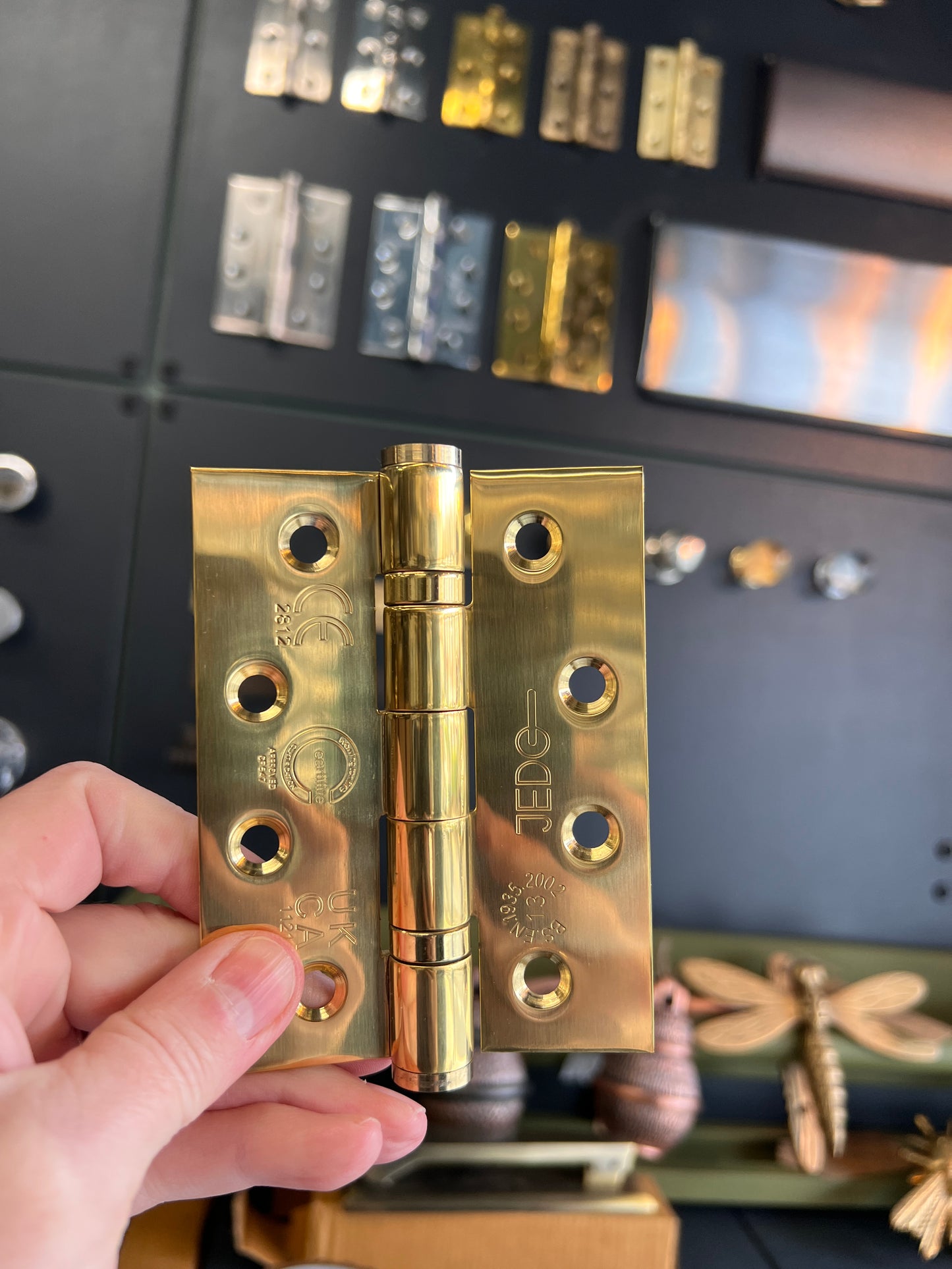 4” Ball Race Grade 13 hinges brass