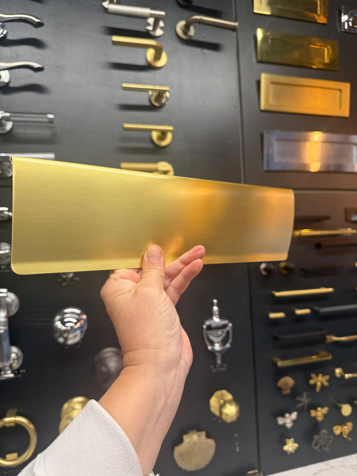 Medium Satin Brass Interior letter Flap