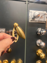 Load image into Gallery viewer, Antique brass tear drop escutcheon