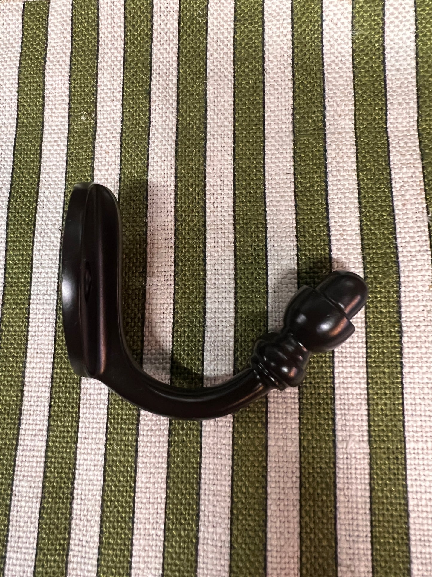 Aged bronze coat hook