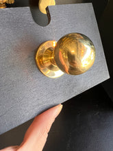 Load image into Gallery viewer, Polished brass ball cabinet knob