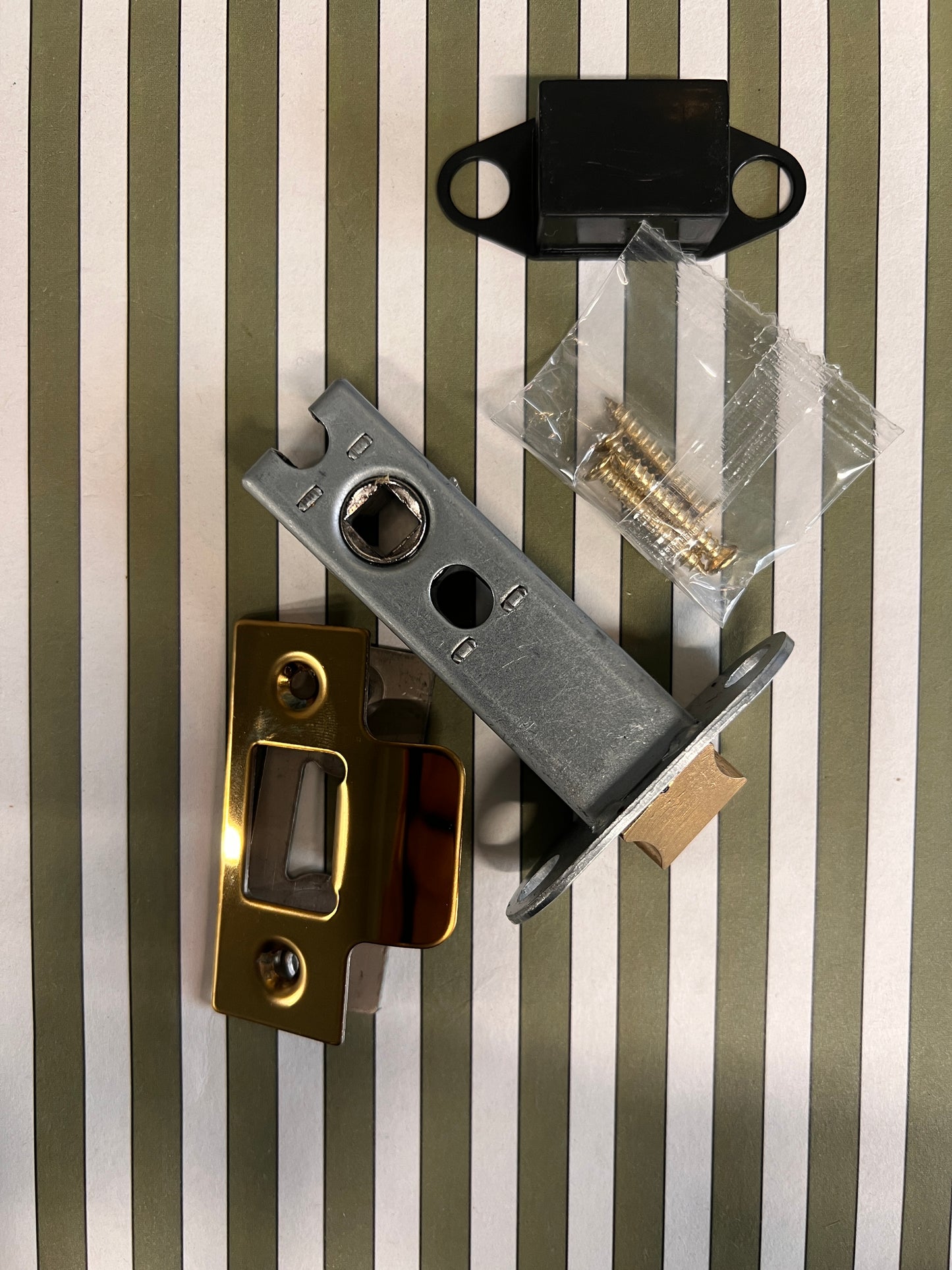 76mm Polished Brass Tubular Latch