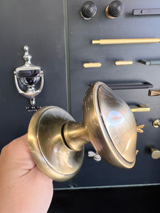 Antique Brass centre door knob