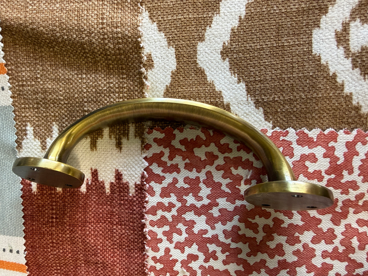 Antique brass bow handle