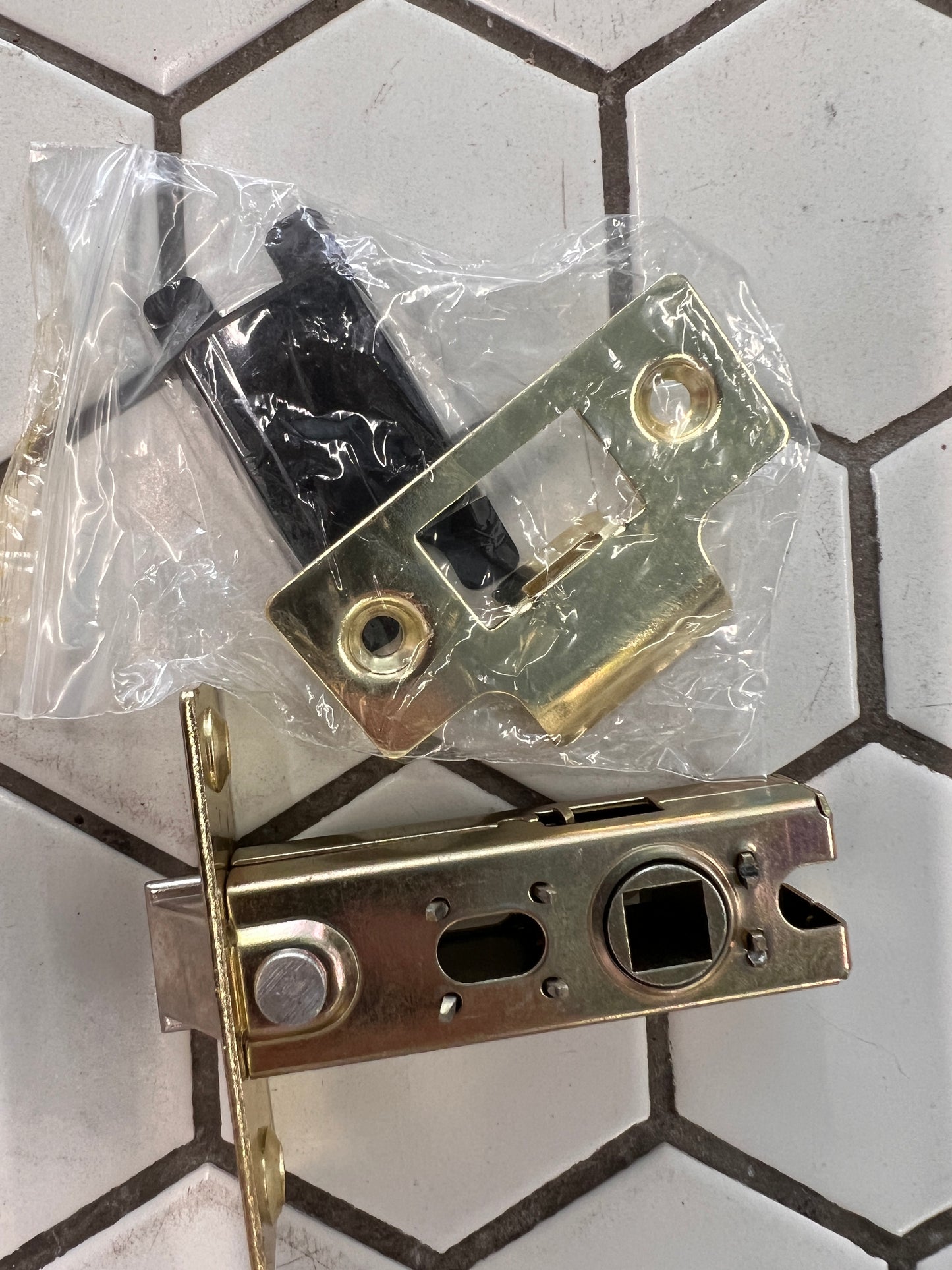 2.5” tubular latch brass