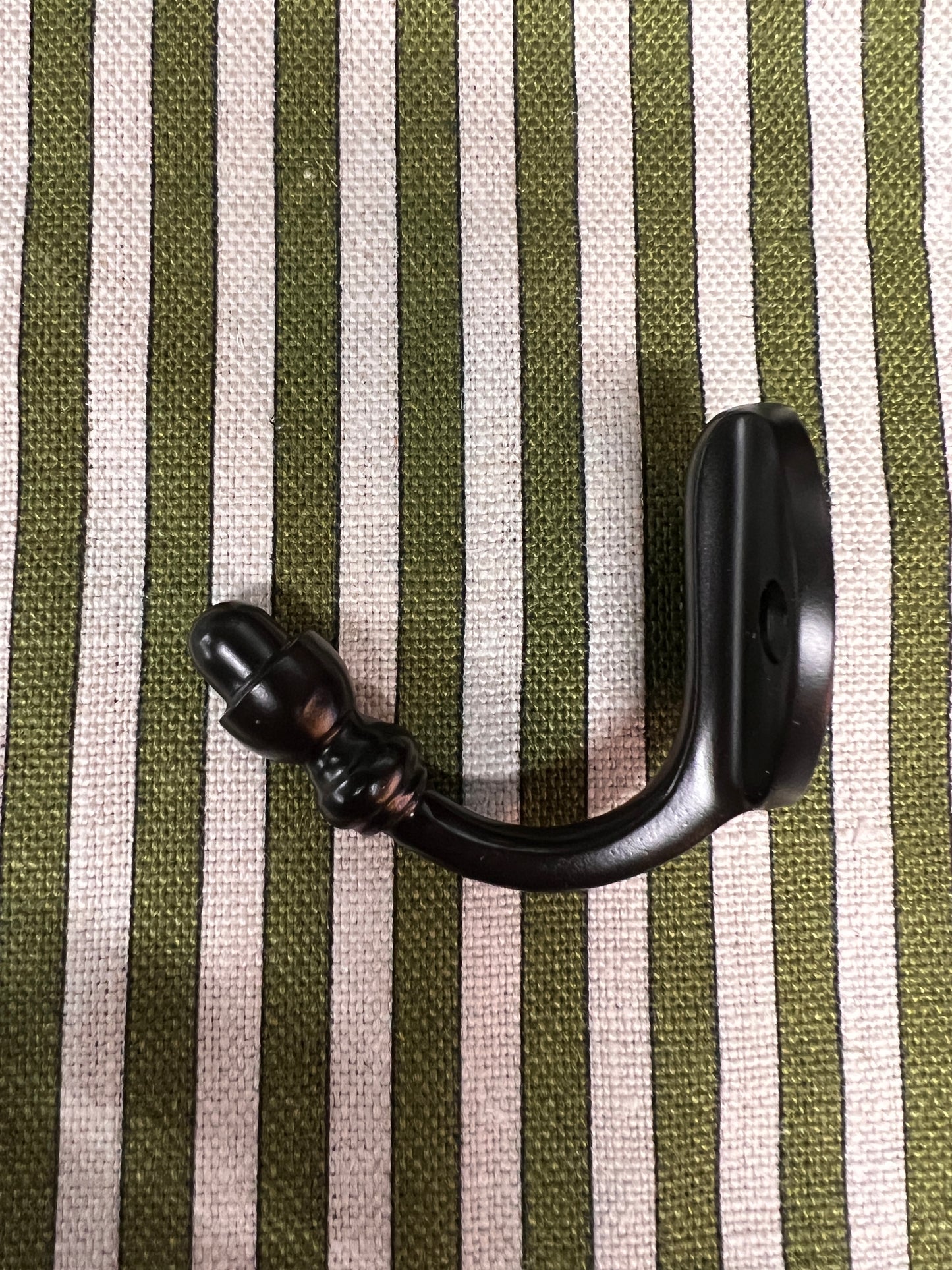 Aged bronze coat hook