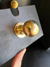 Load image into Gallery viewer, Polished brass ball cabinet knob
