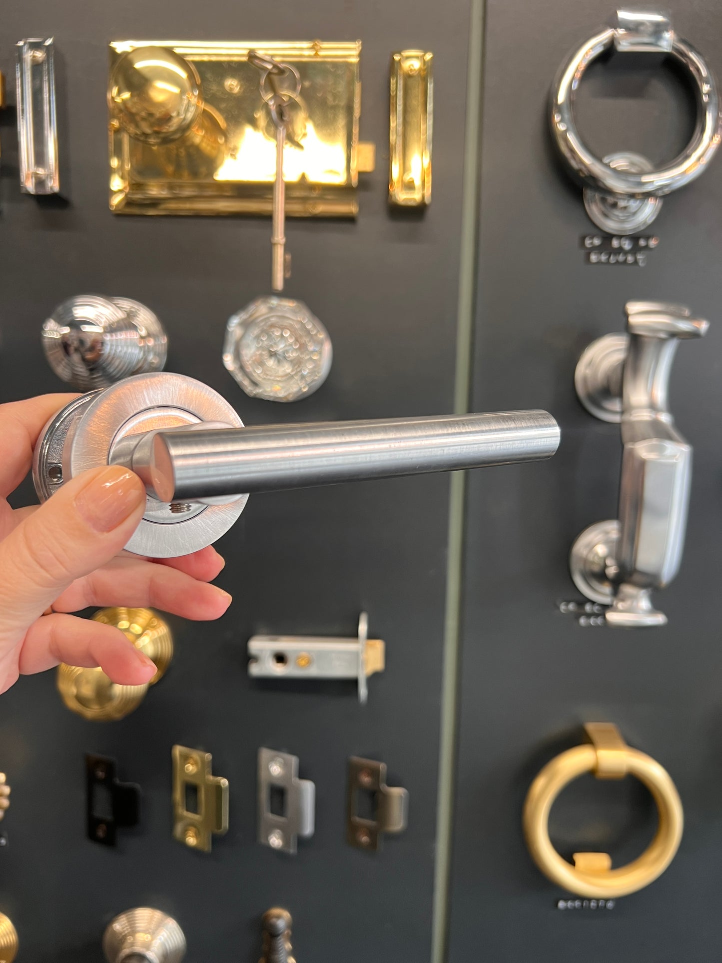 Satin Chrome Straight Lever Handles