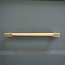 Load image into Gallery viewer, Bauhaus satin brass pull handle