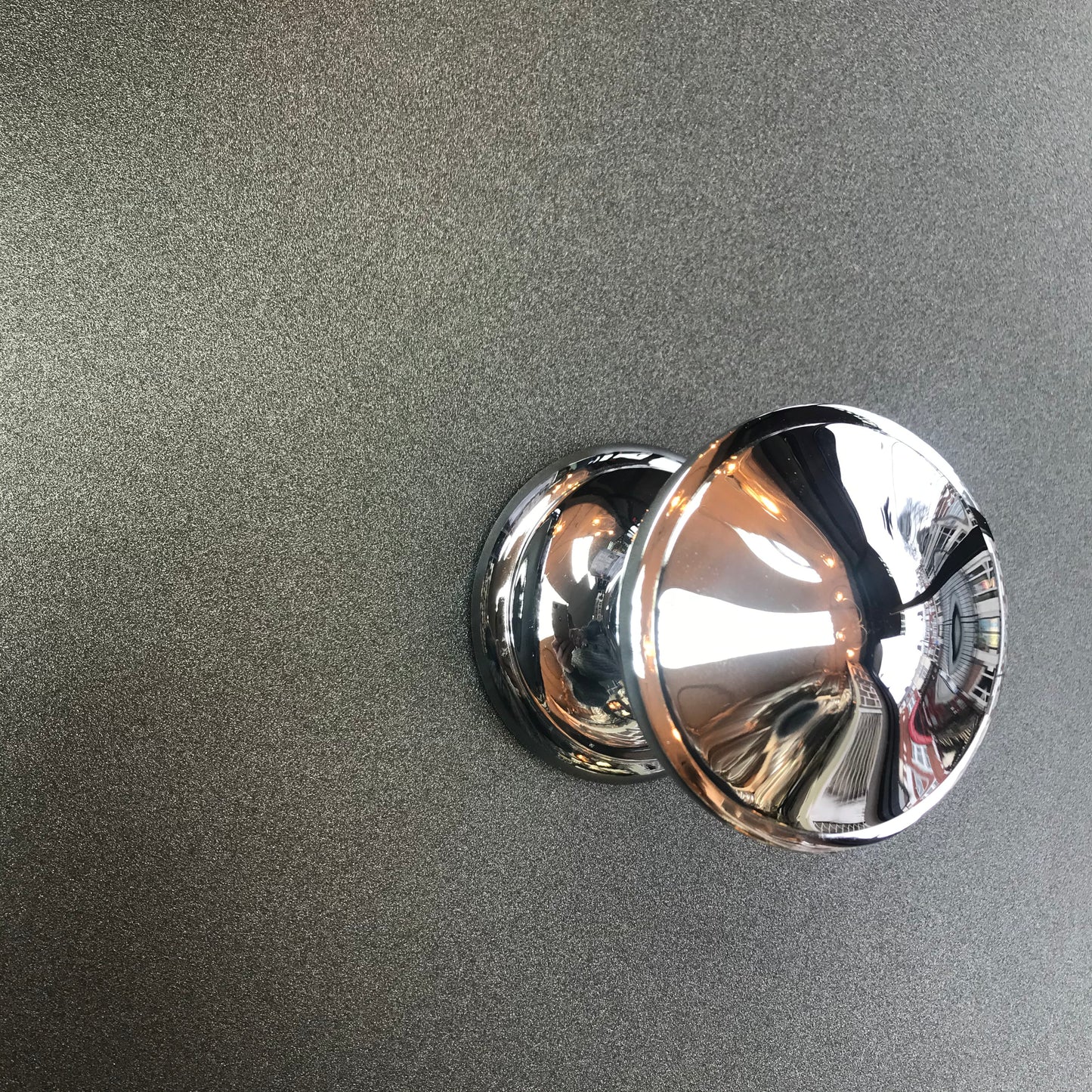 Polished Chrome Round Centre Door Knob