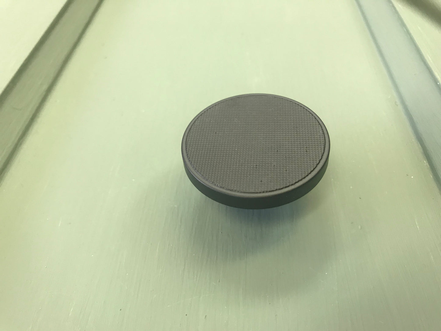 Matt black cabinet knob