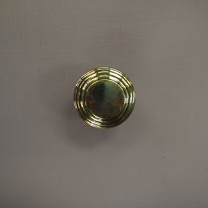 Aged brass beehive knob