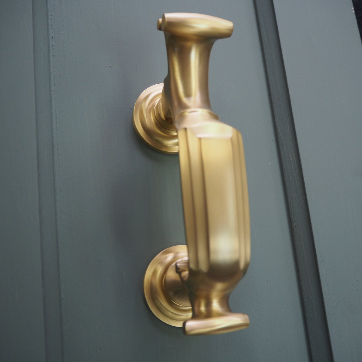 Satin brass doctors knocker