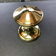 Polished Brass Round Centre Door Knob
