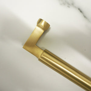 Bauhaus satin brass pull handle