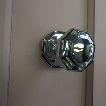 Load image into Gallery viewer, Octagonal polished chrome centre door knob