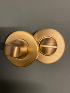 Satin Brass Bathroom turn and release