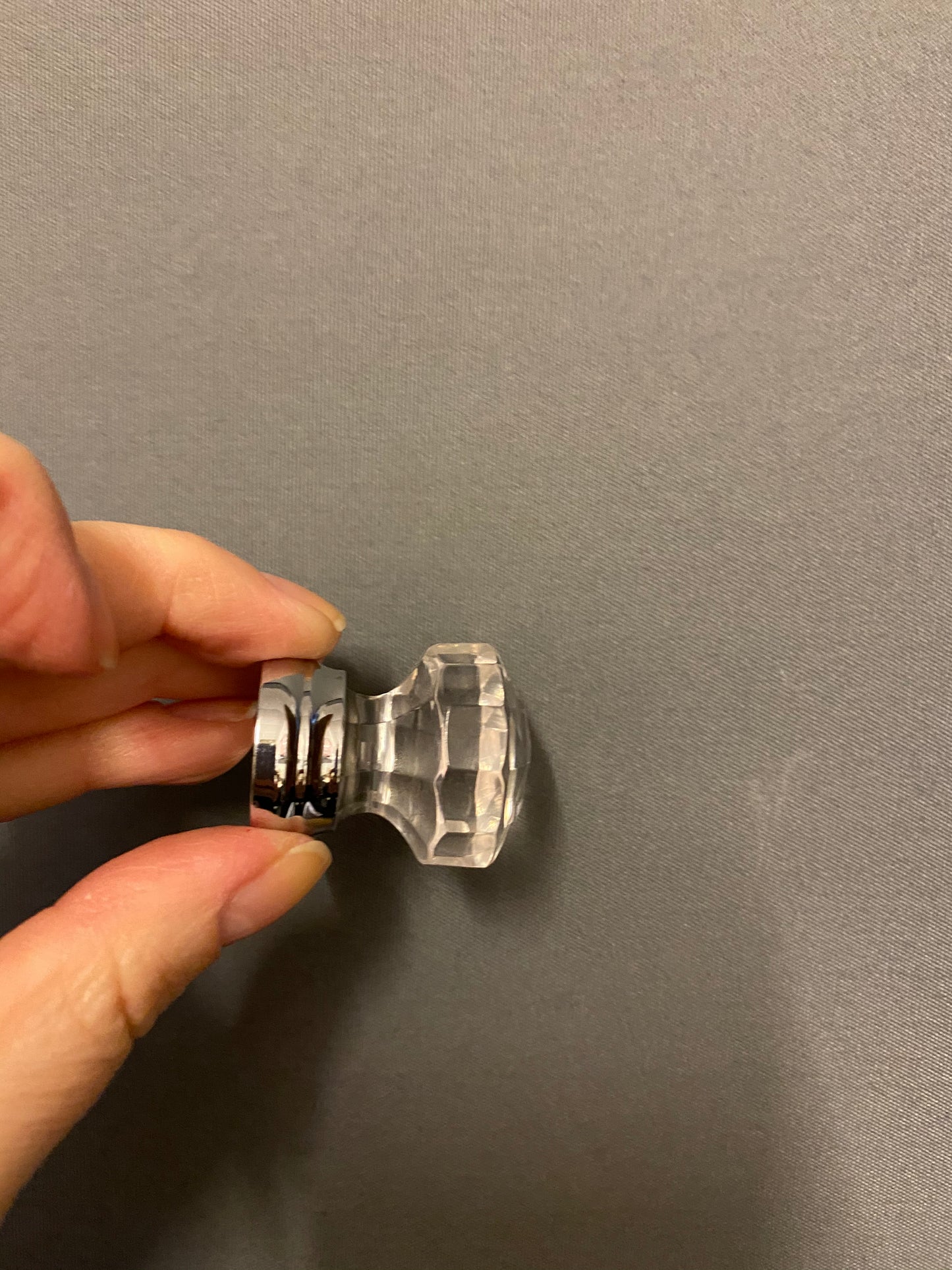 Perspex faceted knob