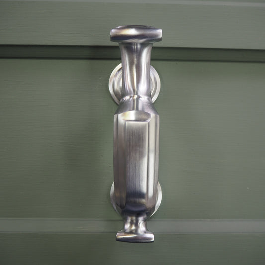 Satin chrome large doctors knocker