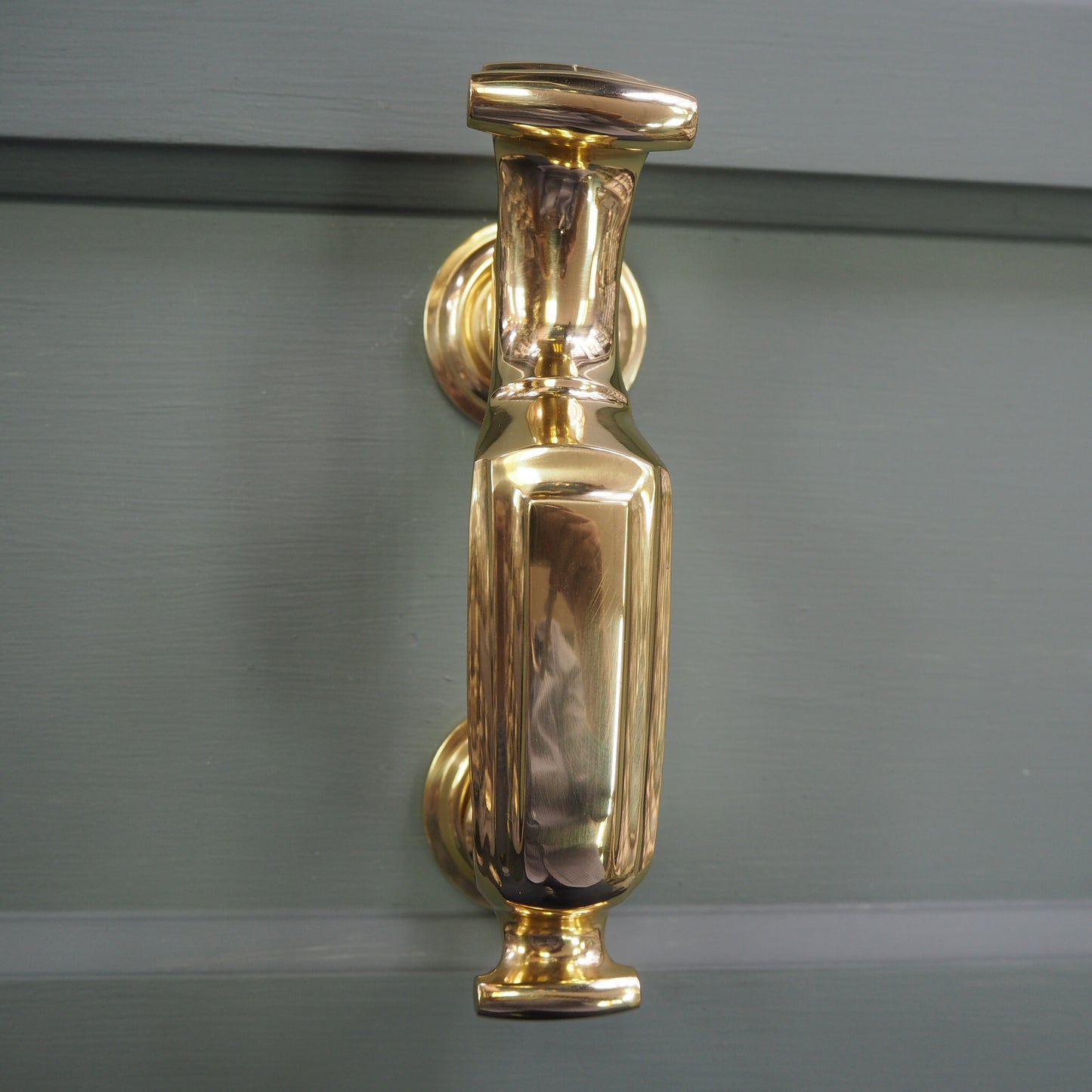 Polished brass large doctors knocker