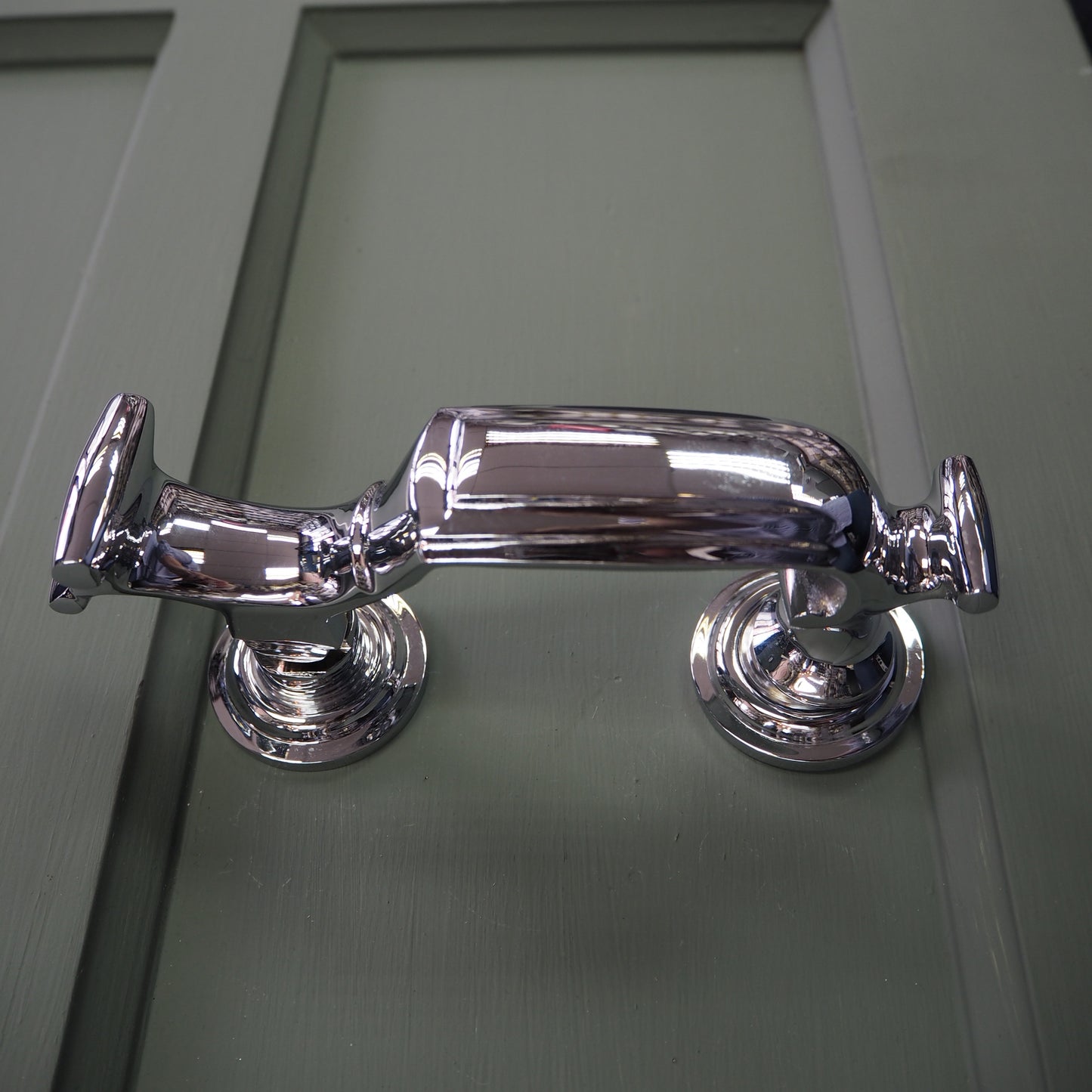 Polished chrome large doctors knocker