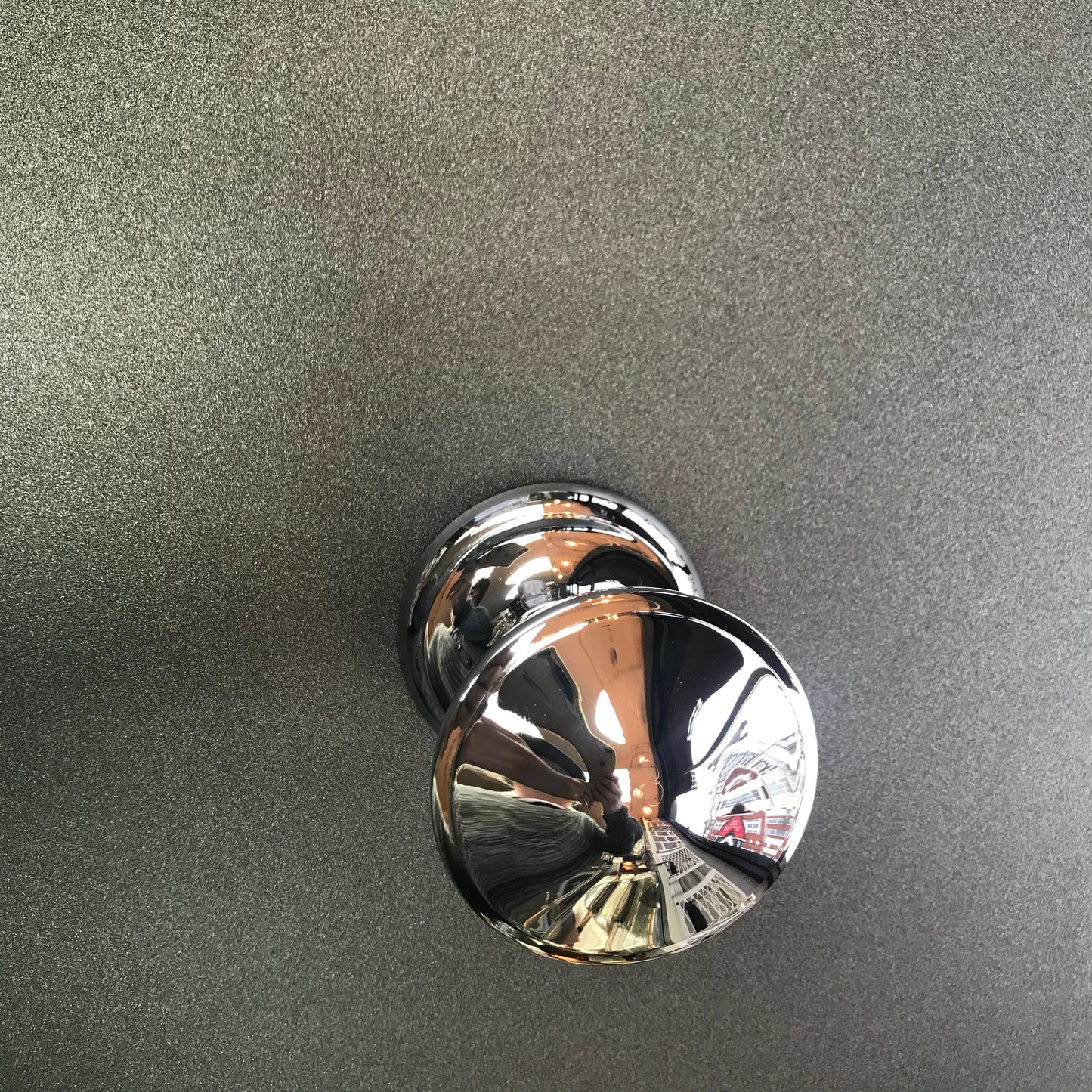 Polished Chrome Round Centre Door Knob