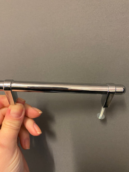Polished chrome drawer pull